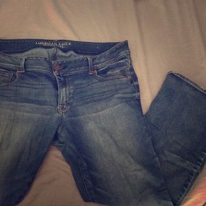 American Eagle 18 short super stretch kick boot